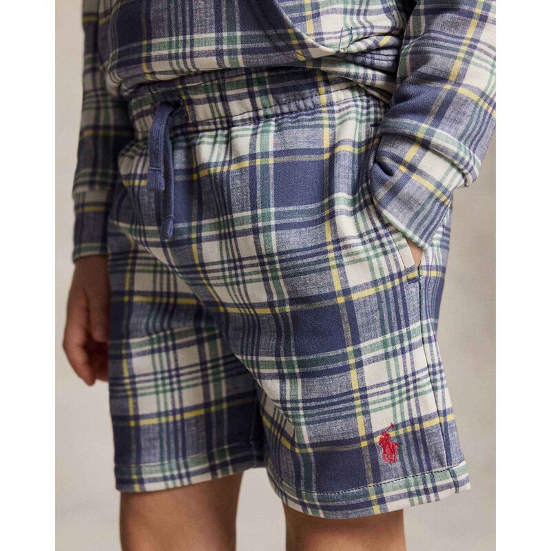Polo Ralph Lauren Plaid French Terry Short 3-7Y image number 2